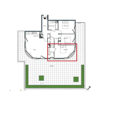 Abraham-bed&breakfast Guest 2 Ladefense U-arena #parking #terasse #fibre #view Bed & Breakfast